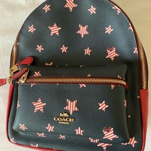 Coach medium Charlie backpack with Americana star print